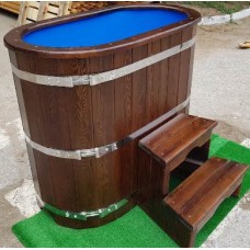 Купель овальная из кедра стандарт Купель овальная из кедра стандарт