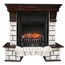 Портал Pierre Luxe (классика Opti-Myst и Optiflame) белый