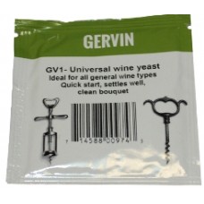 Дрожжи винные Универсальные GERVIN GV1 UNIVERSAL на 23-25 л. сусла (Великобритания) Дрожжи винные Универсальные GERVIN GV1 UNIVERSAL на 23-25 л. сусла (Великобритания)
